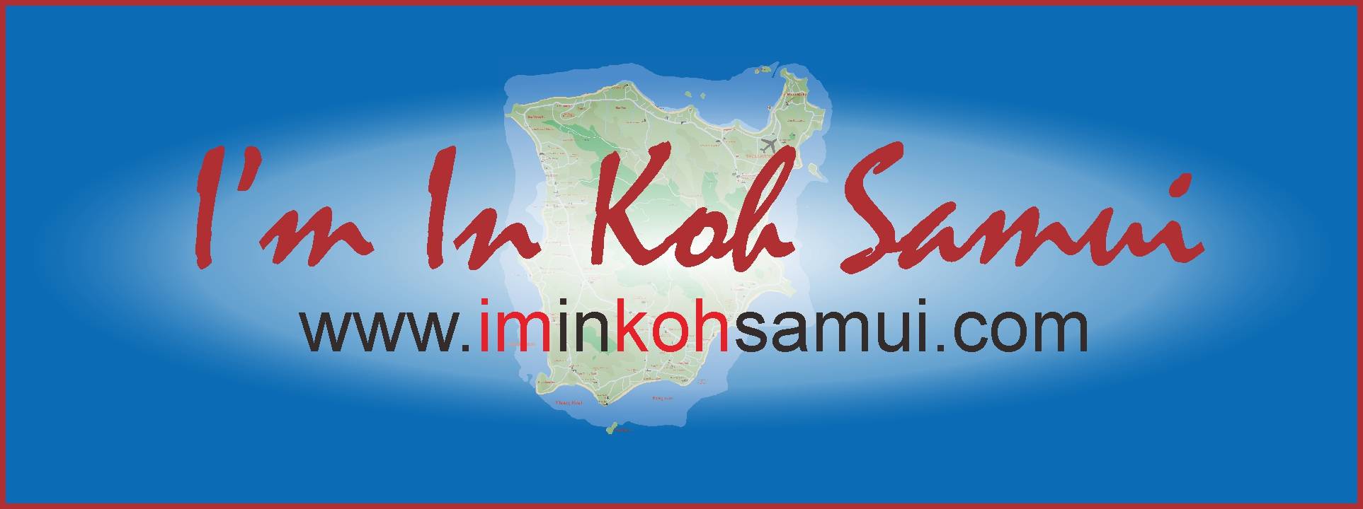 mixed colour text indicating advertising options on I'm In Koh Samui dot com