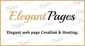 Elegant Pages web page creation and hosting.